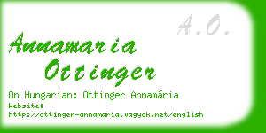 annamaria ottinger business card